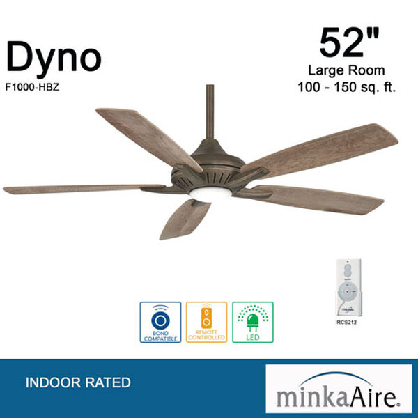 Dyno Heirloom Bronze 52-Inch Led Ceiling Fan, image 14