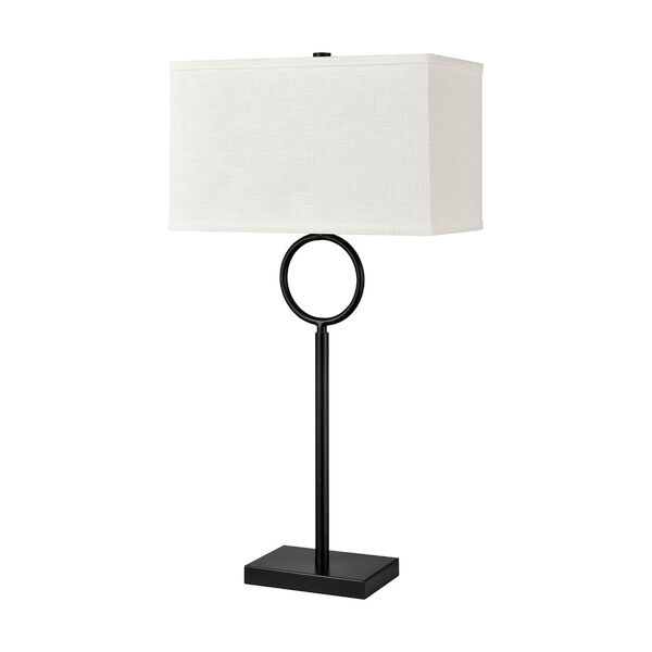 Staffa Matte Black One-Light Table Lamp, image 2