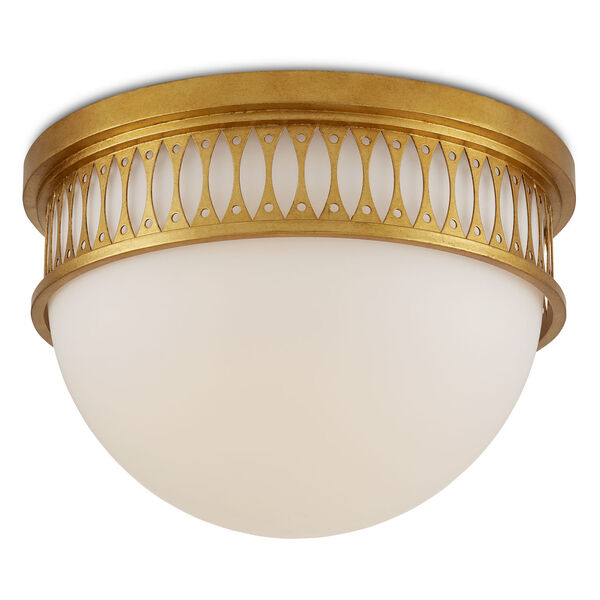 Lola Contemporary Gold One-Light Integrated LED Flush Mount, image 1