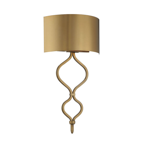 Como Warm Brass LED Wall Sconce, image 1