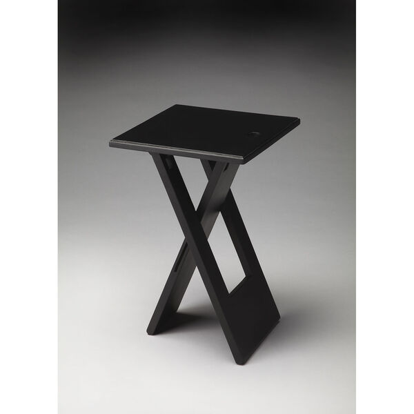 Hammond Black Folding Table, image 1