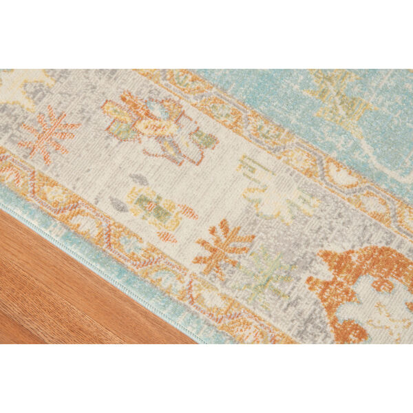 Bohemian Light Blue Rectangle 5 Ft. 1 In. x 7 Ft. 6 In. Rug, image 2