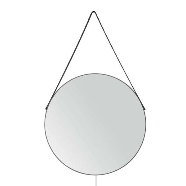Aurora Chrome Hanging 36-Inch LED Round Mirror, image 3