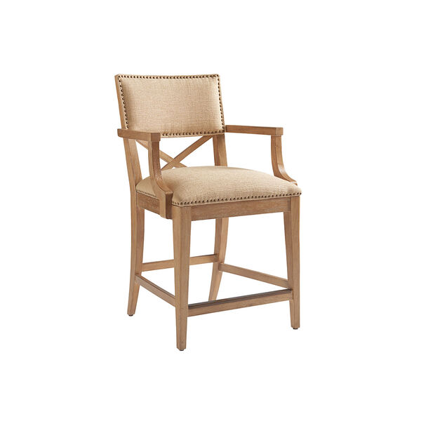Los Altos Gold Sutherland Upholstered Counter Stool, image 1
