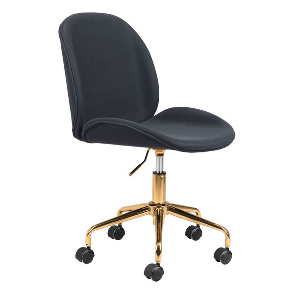 Miles Black and Gold Office Chair, image 1