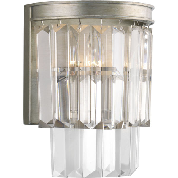 P7198-134: Glimmer Silver Ridge Two-Light Wall Sconce, image 1