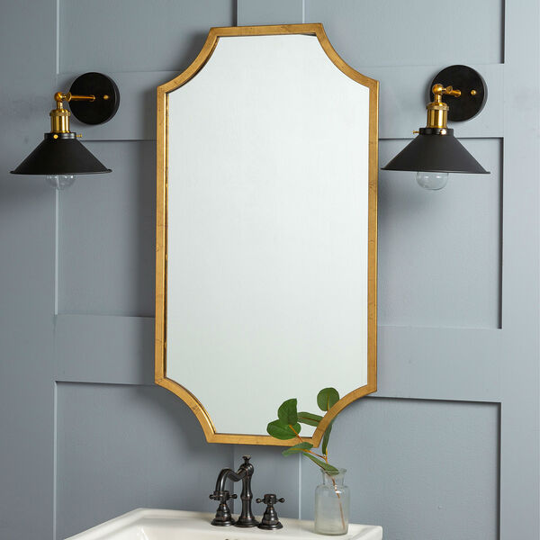 Lina Gold Leaf Mirror, image 1