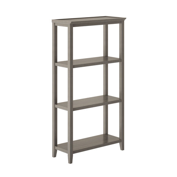 Washed Grey 3-Tier Bookcase, image 1