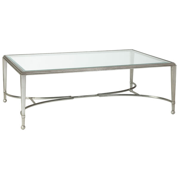 Metal Designs Silver 54-Inch Sangiovese Rectangular Cocktail Table, image 1