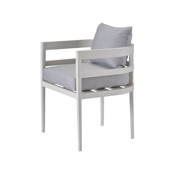 Sout Chalk White Aluminum  Beach Dining Chair, image 2