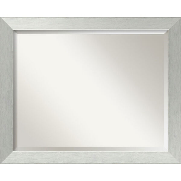 Brushed Silver 32 x 26-Inch Large Vanity Mirror, image 1