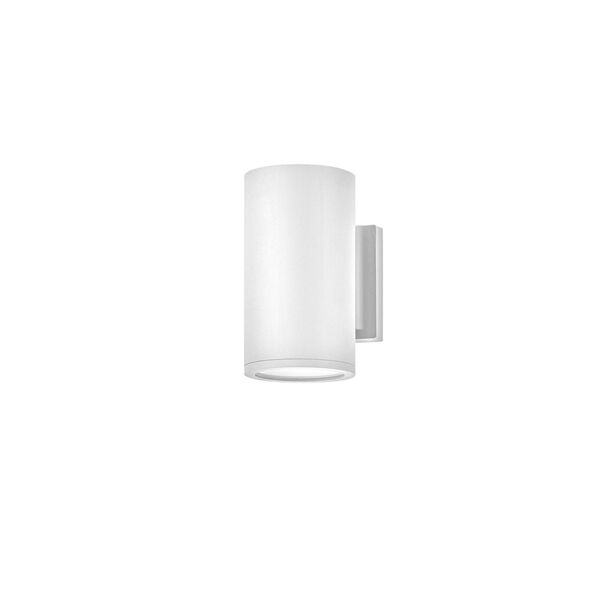 Silo Satin White Led Outdoor Wall Mount With Etched Glass, image 2