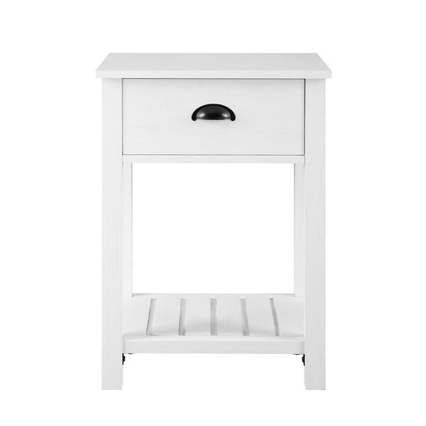 Brushed White Side Table, image 5