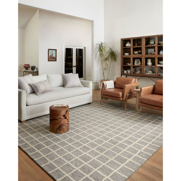 Chris Loves Julia Polly Slate and Ivory Area Rug, image 4