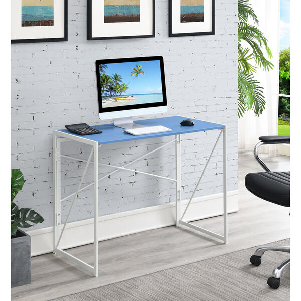 Xtra Blue White Office Desk, image 1