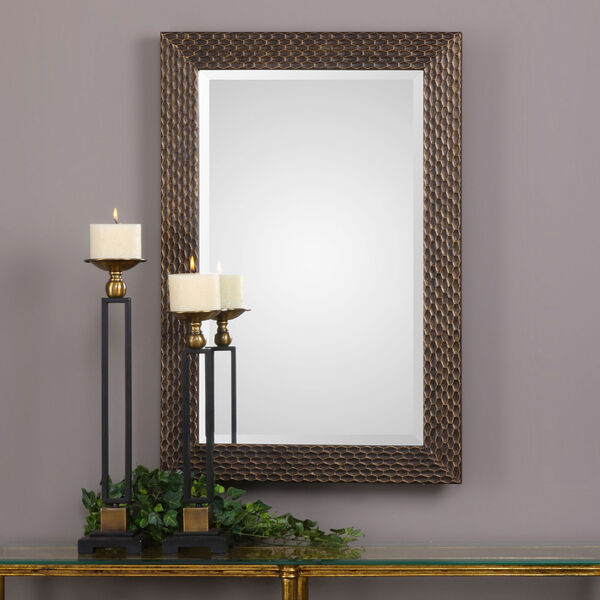 Wellington Bronze Rectangular Mirror, image 1
