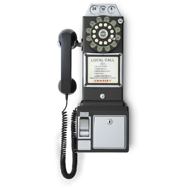 1950s Black Payphone, image 1