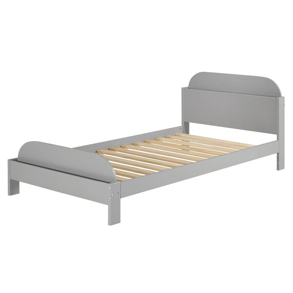Mission Grey Twin Bookcase Bed, image 1