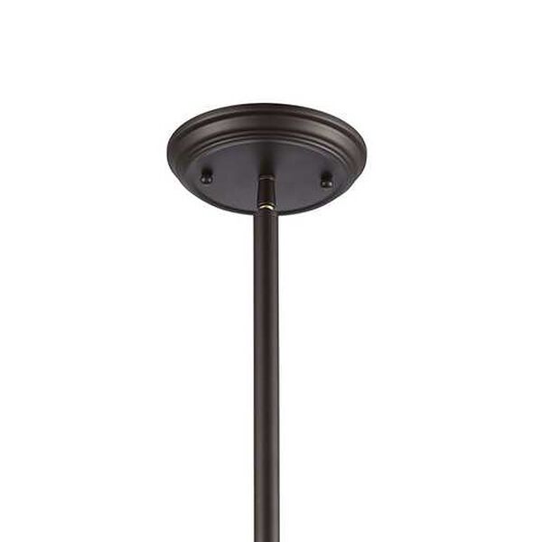 Chadwick Oil Rubbed Bronze and Satin Brass One-Light Pendant, image 5