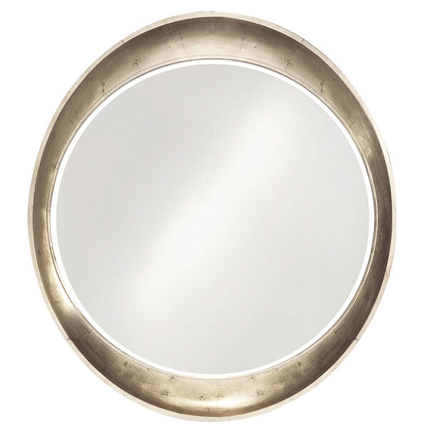 Ellipse Tan Round Mirror, image 1