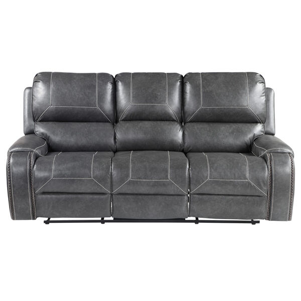 Keily Gray Manual Recliner Sofa, image 1