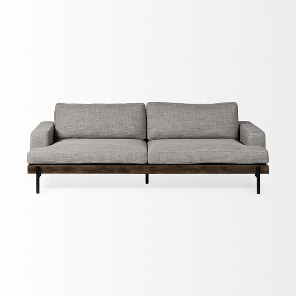 Colburne II Gray Upholstered Three Seater Sofa, image 2