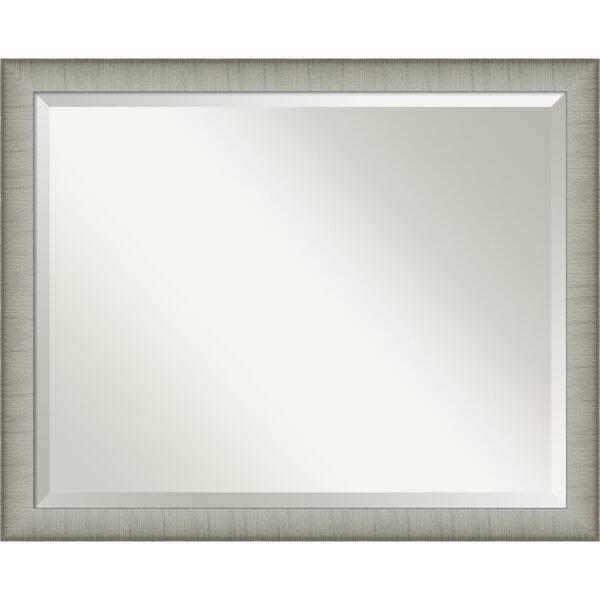 Elegant Pewter 31W X 25H-Inch Bathroom Vanity Wall Mirror, image 1