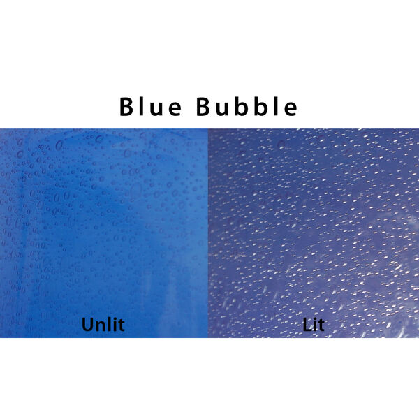 Niles Bronze One-Light Cord Mini Pendant with Blue Bubble Shade, image 2