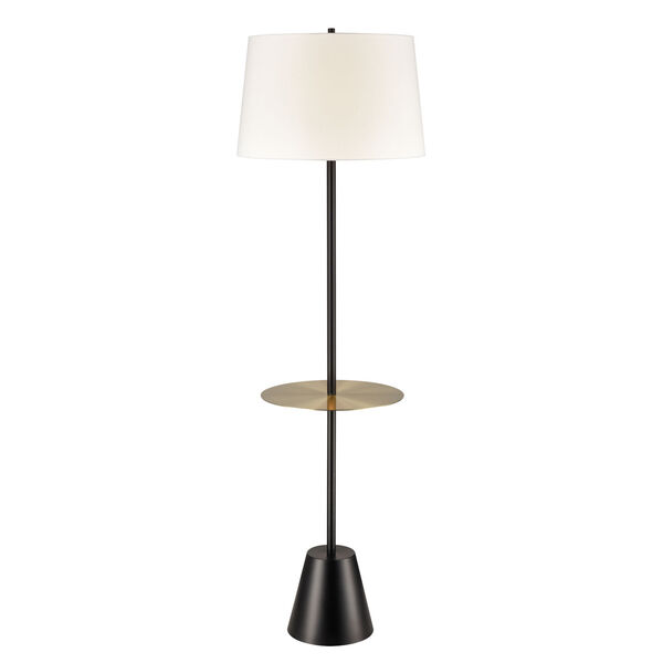 Abberwick Black One-Light Floor Lamp, image 1