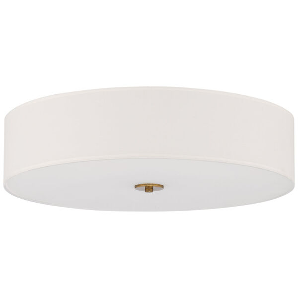 Mid Town Brass-Antique and Satin Four-Light LED Flush Mount, image 5