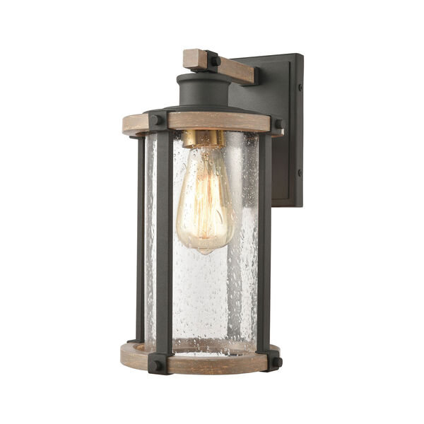 Geringer Charcoal and Burnished Brass One-Light Wall Sconce, image 1
