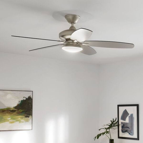 Renew Designer Painted Brushed Nickel 52-Inch LED Ceiling Fan, image 6