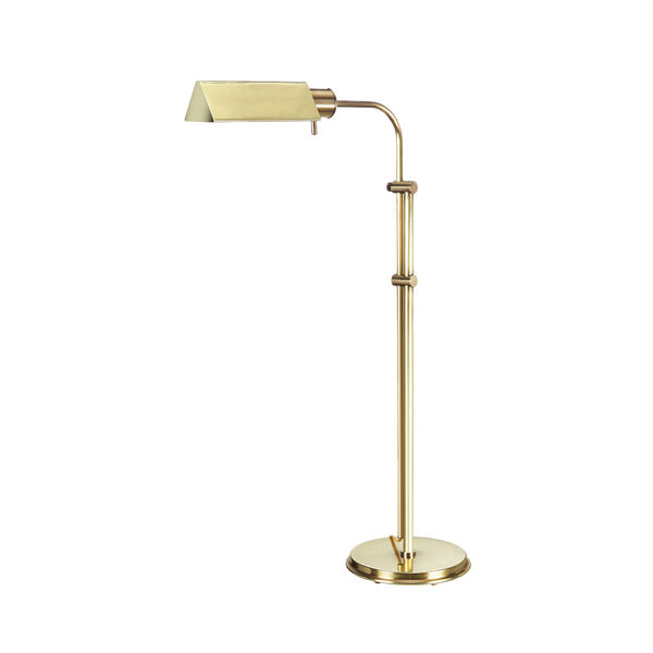 Seymour Antique Brass Floor Lamp, image 1