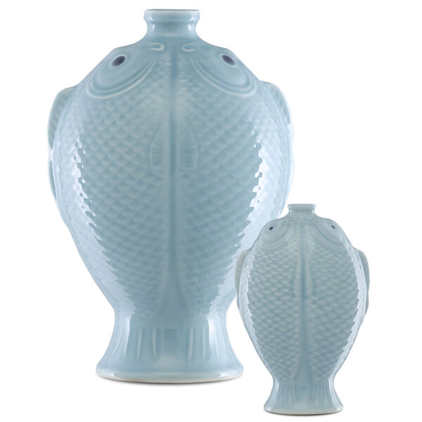 Laguna Soft Blue Vase, Set of 2, image 4