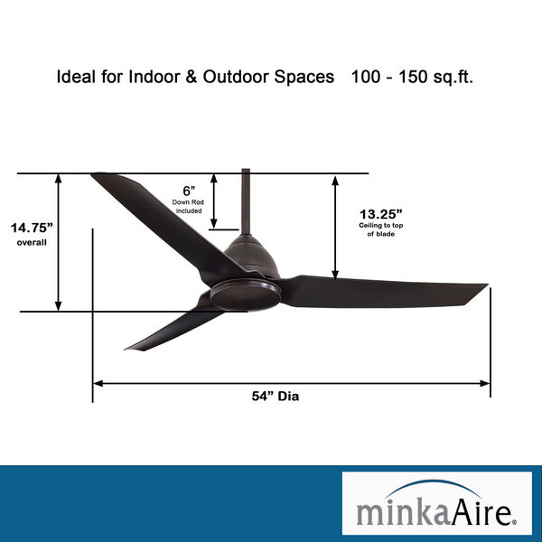 Java Kocoa 54 Inch Blade Span Ceiling Fan, image 4