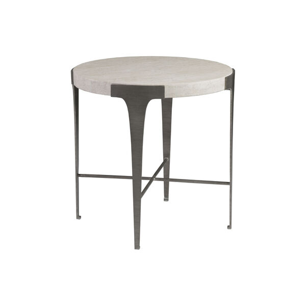 Signature Designs Natural Gray Cachet Round End Table, image 1