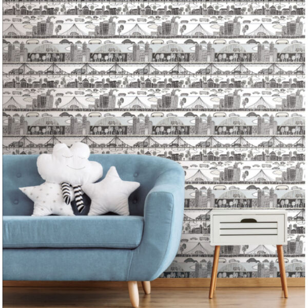Urban Neutral Peel and Stick Wallpaper, image 1