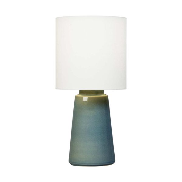Vessel Blue Anglia Crackle 11-Inch One-Light Table Lamp, image 1