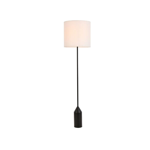 Ines Black and White One-Light Floor Lamp, image 1