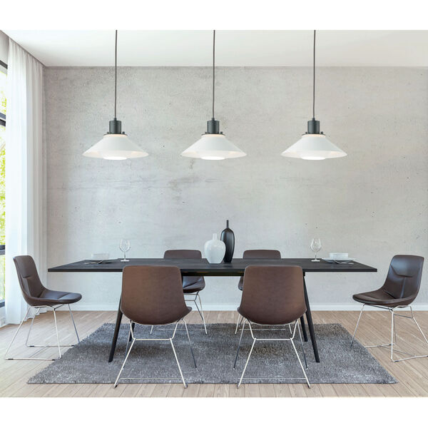 Oslo Black and White One-Light 7-Inch Pendant, image 4