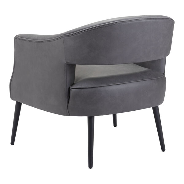 Berkeley Vintage Gray and Gold Accent Chair, image 6