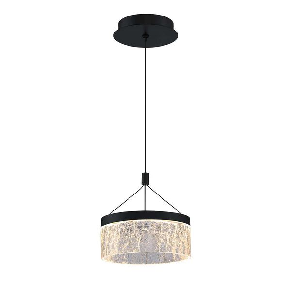 Arctic Ice Black Clear Eight-Inch LED Pendant, image 2