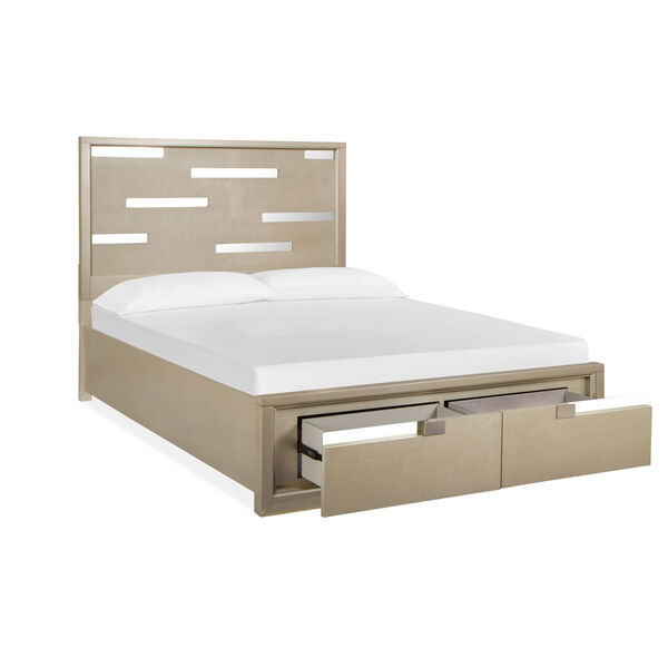 Chantelle Champagne Complete Panel Storage Bed, image 5