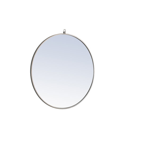 Eternity Silver Round 32-Inch Mirror with Hook, image 5
