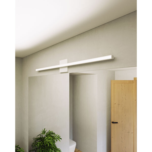 Stix Satin White 40-Inch LED Bath Bar, image 5