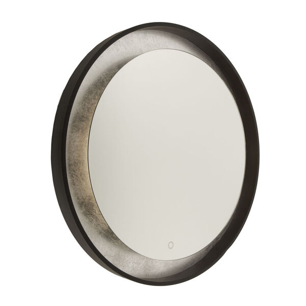 Reflections Oil Rubbed Bronze and Silver Leaf LED Wall Mirror, image 1