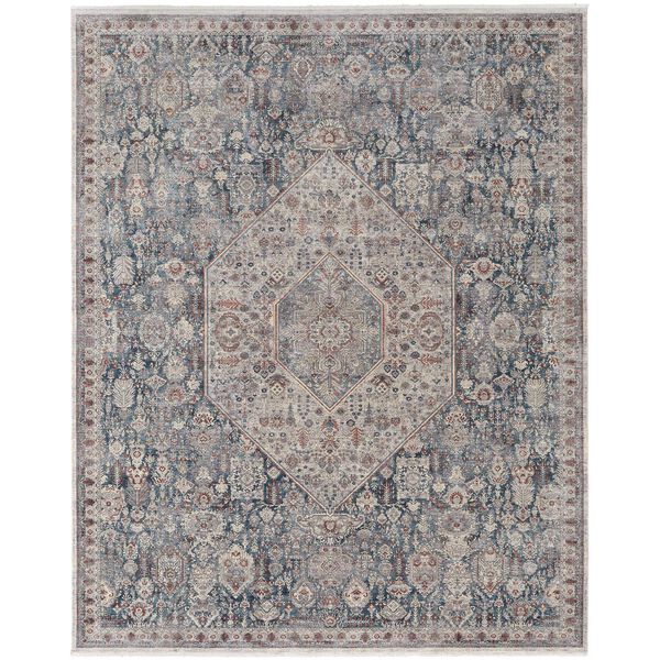 Marquette Blue Ivory Area Rug, image 1