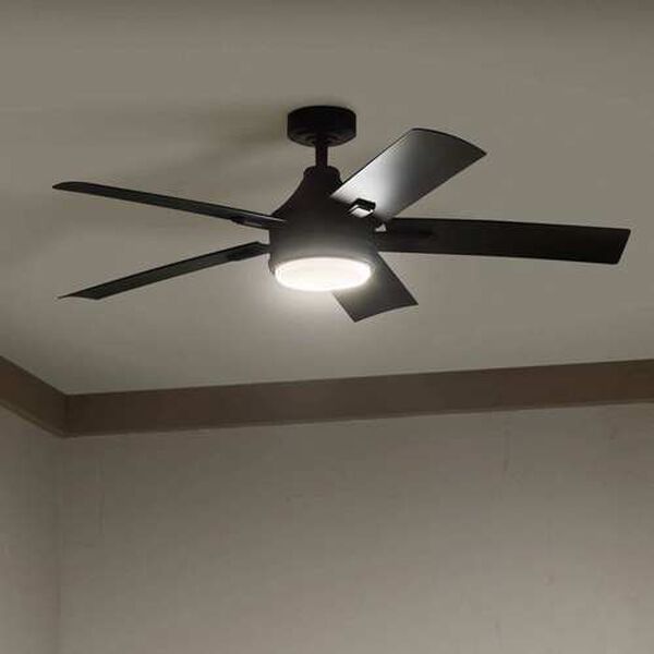 Tide Satin Black LED 52-Inch Steel Ceiling Fan, image 5