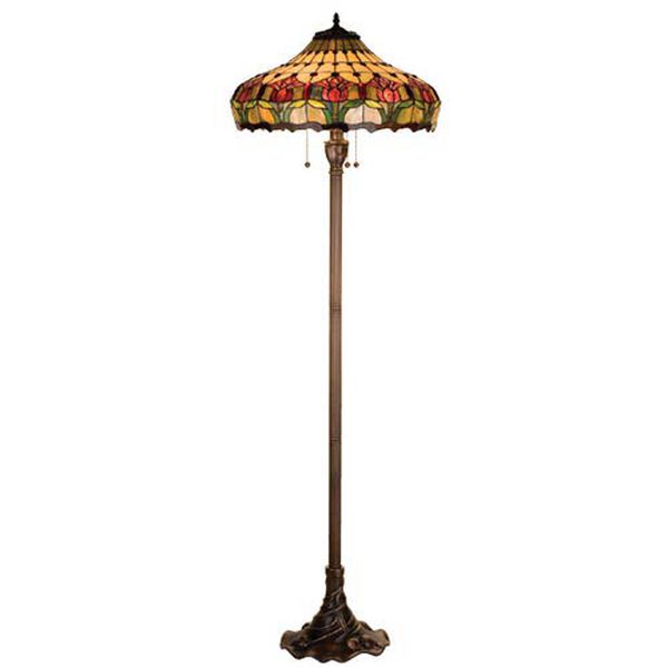 63.5-Inch Colonial Tulip Floor Lamp, image 1