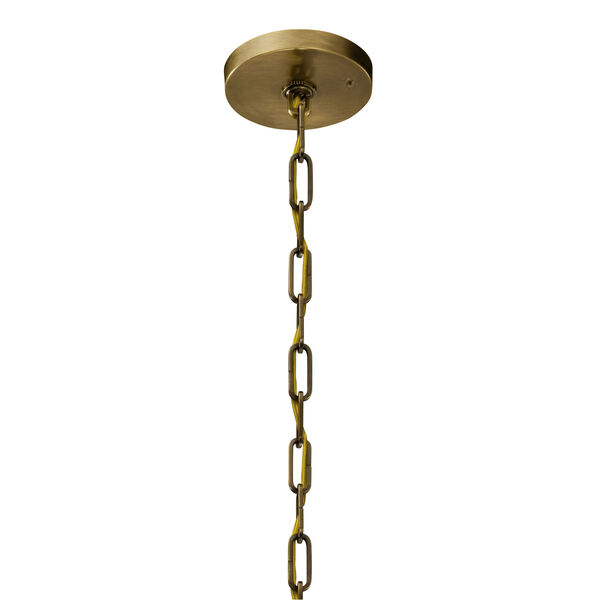 Abbotswell Natural Brass Six-Light Pendant, image 2